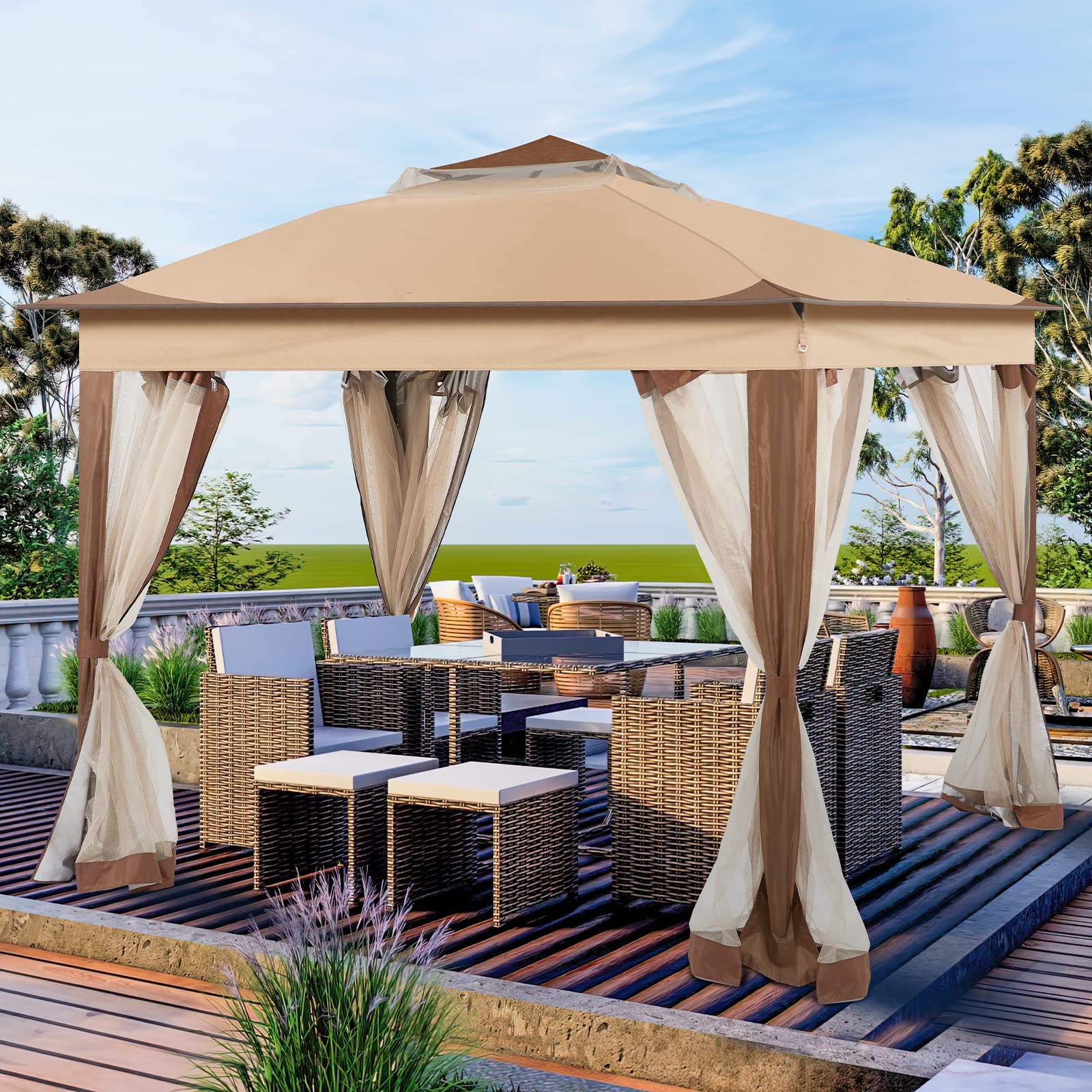 garden tent gazebo Gazebo for Patio, Pop up Gazebo Canopy Tent