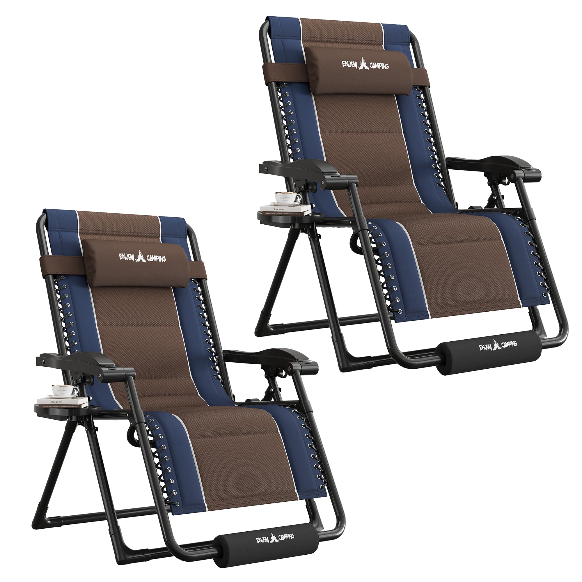 Oversized Zero Gravity Chair – Heavy Duty 500lb Capacity, Adjustable Recliner with Headrest & Footrest, Foldable Outdoor Patio Lounge Chair