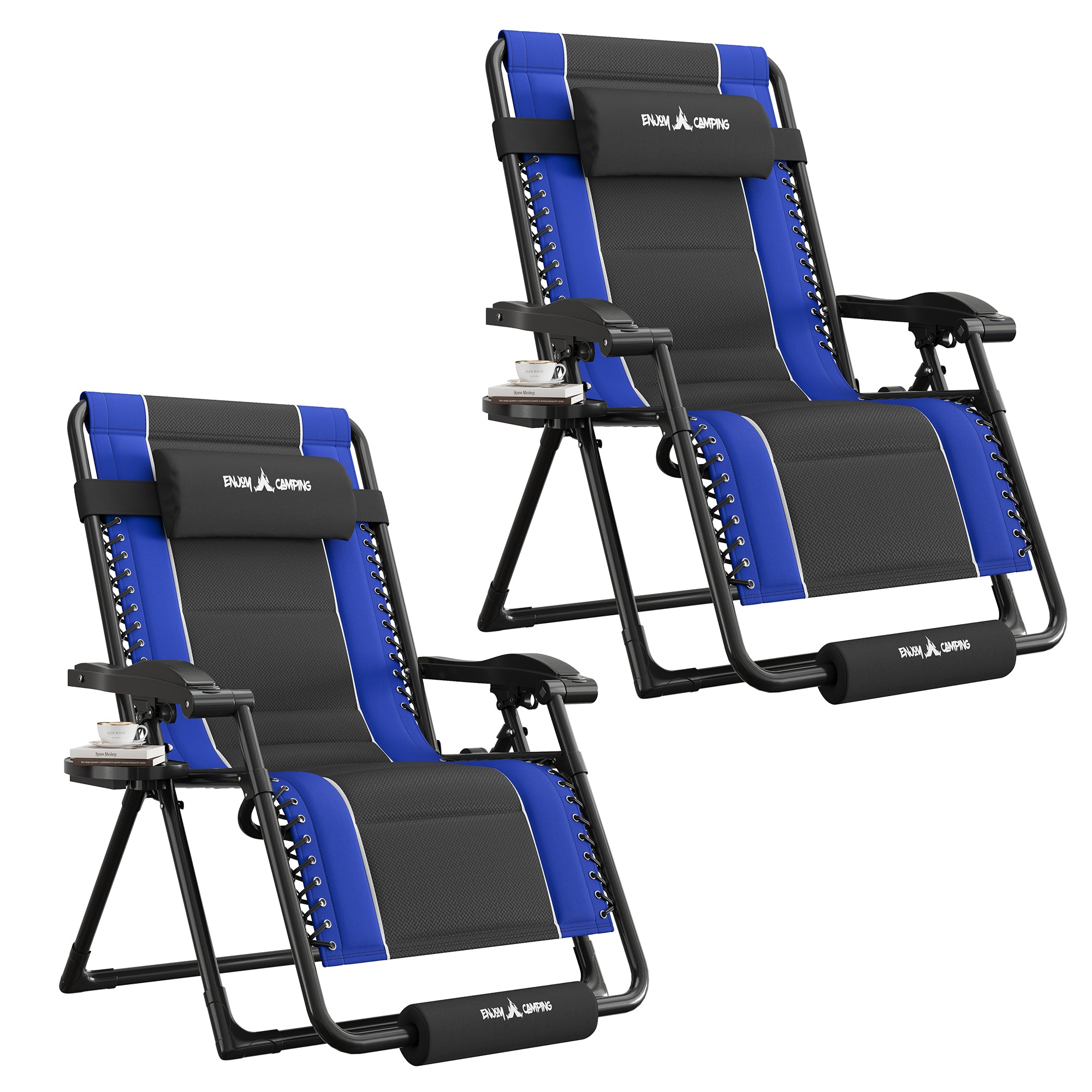 Oversized Zero Gravity Chair – Heavy Duty 500lb Capacity, Adjustable Recliner with Headrest & Footrest, Foldable Outdoor Patio Lounge Chair