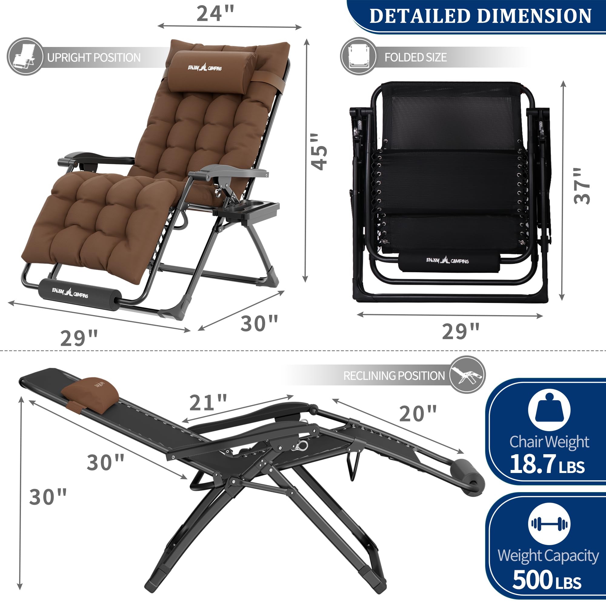 B0BK7TJFLZ UDPATIO Oversized Zero Gravity Chair