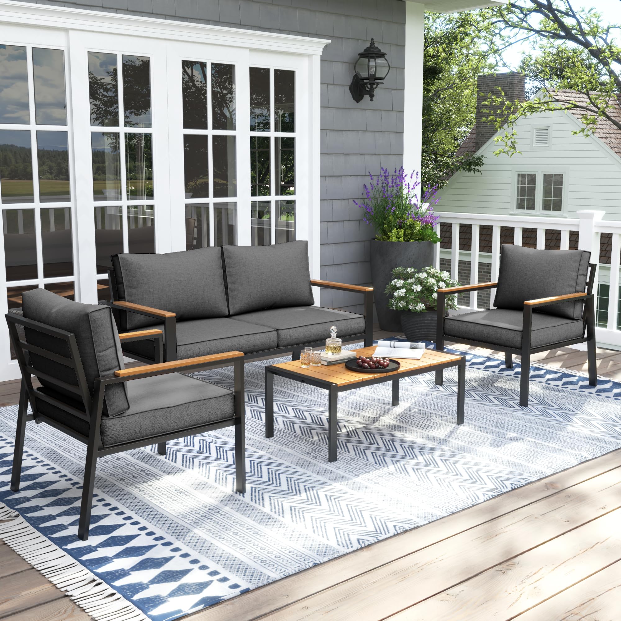 Metal Outdoor Patio Furniture Set