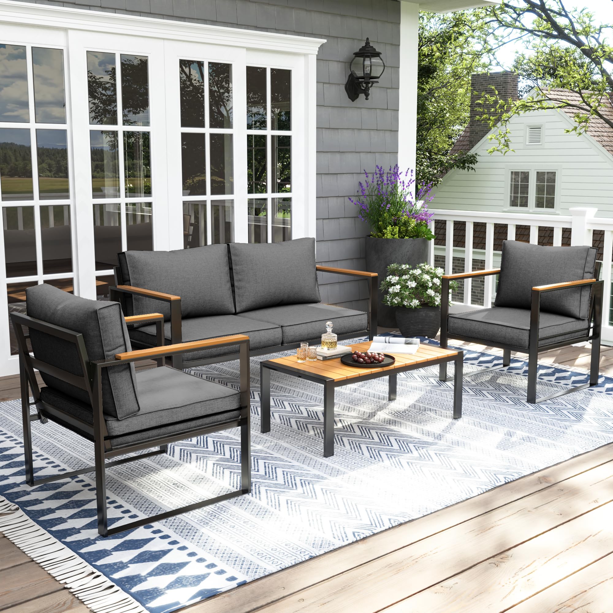 Metal Outdoor Patio Furniture Set