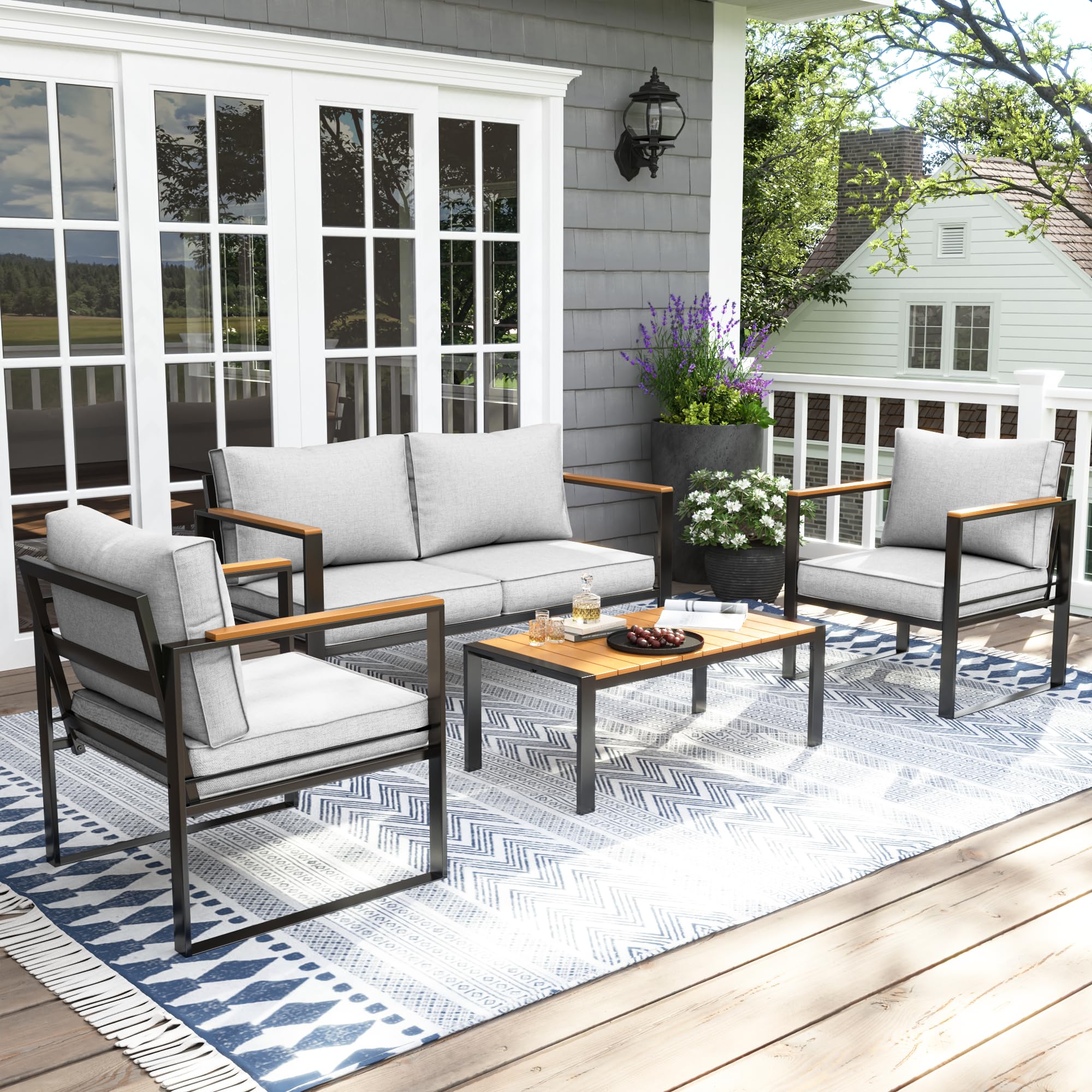 Metal Outdoor Patio Furniture Set