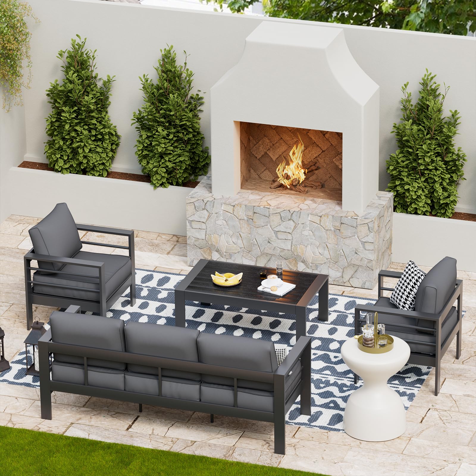 Outdoor aluminum patio furniture sets sale