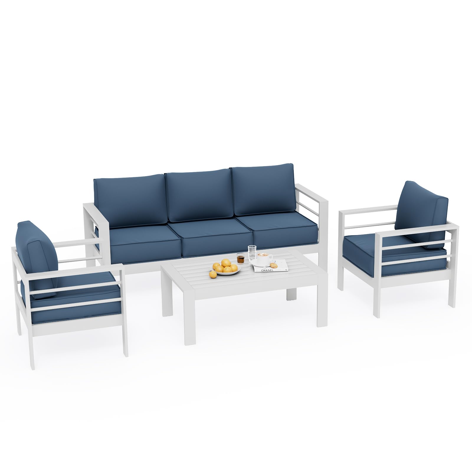 B0D6RNHJVQ Aluminum Patio Furniture Set