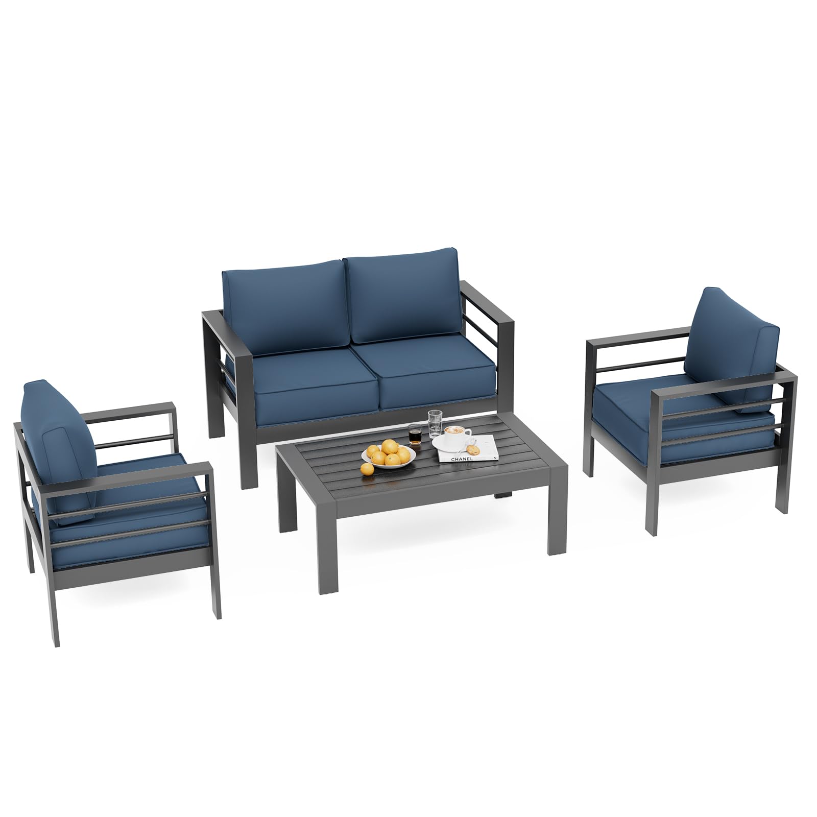 B0D6RNHJVQ Aluminum Patio Furniture Set