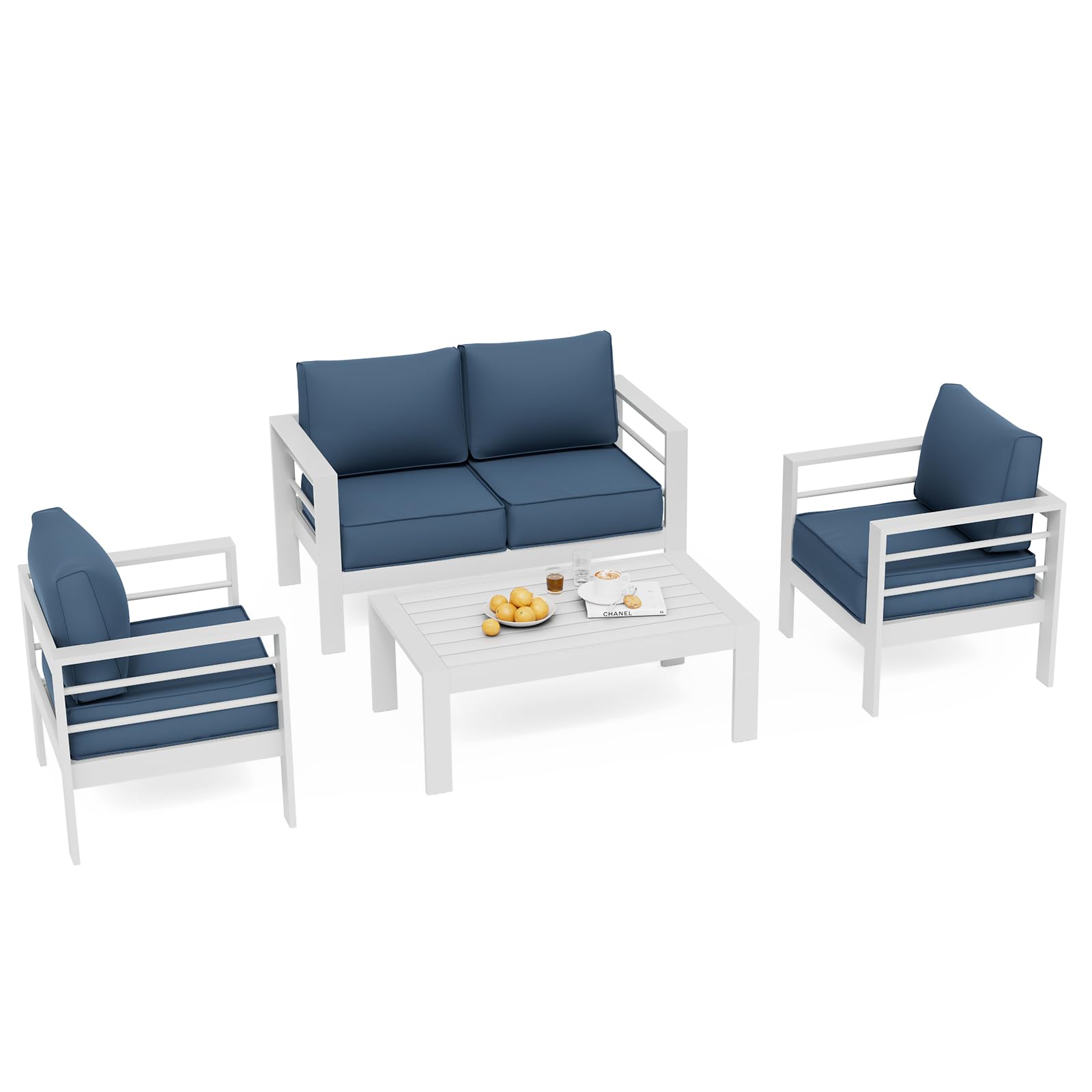 B0D6RNHJVQ Aluminum Patio Furniture Set