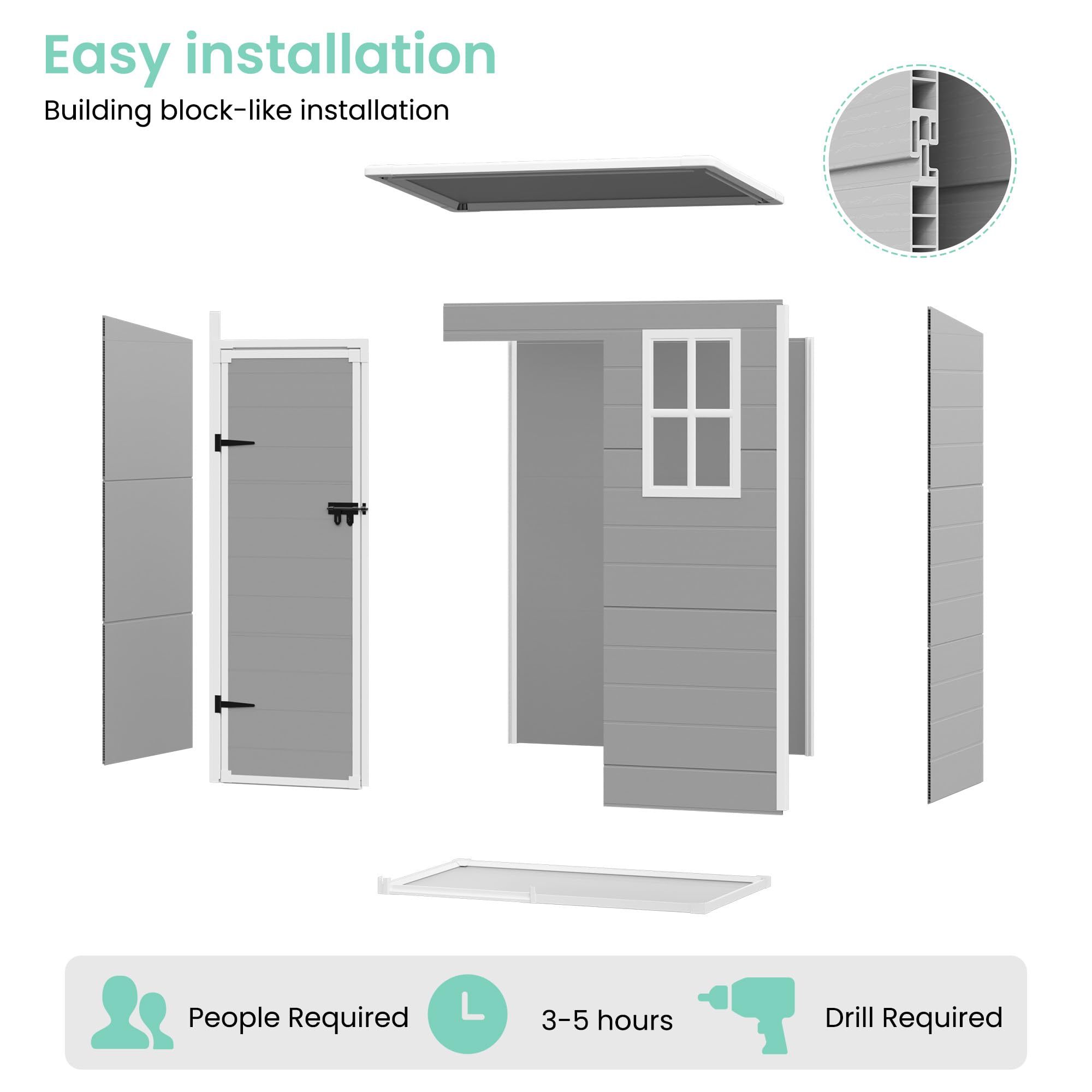 B0CR63VHD2 Outdoor Storage Shed