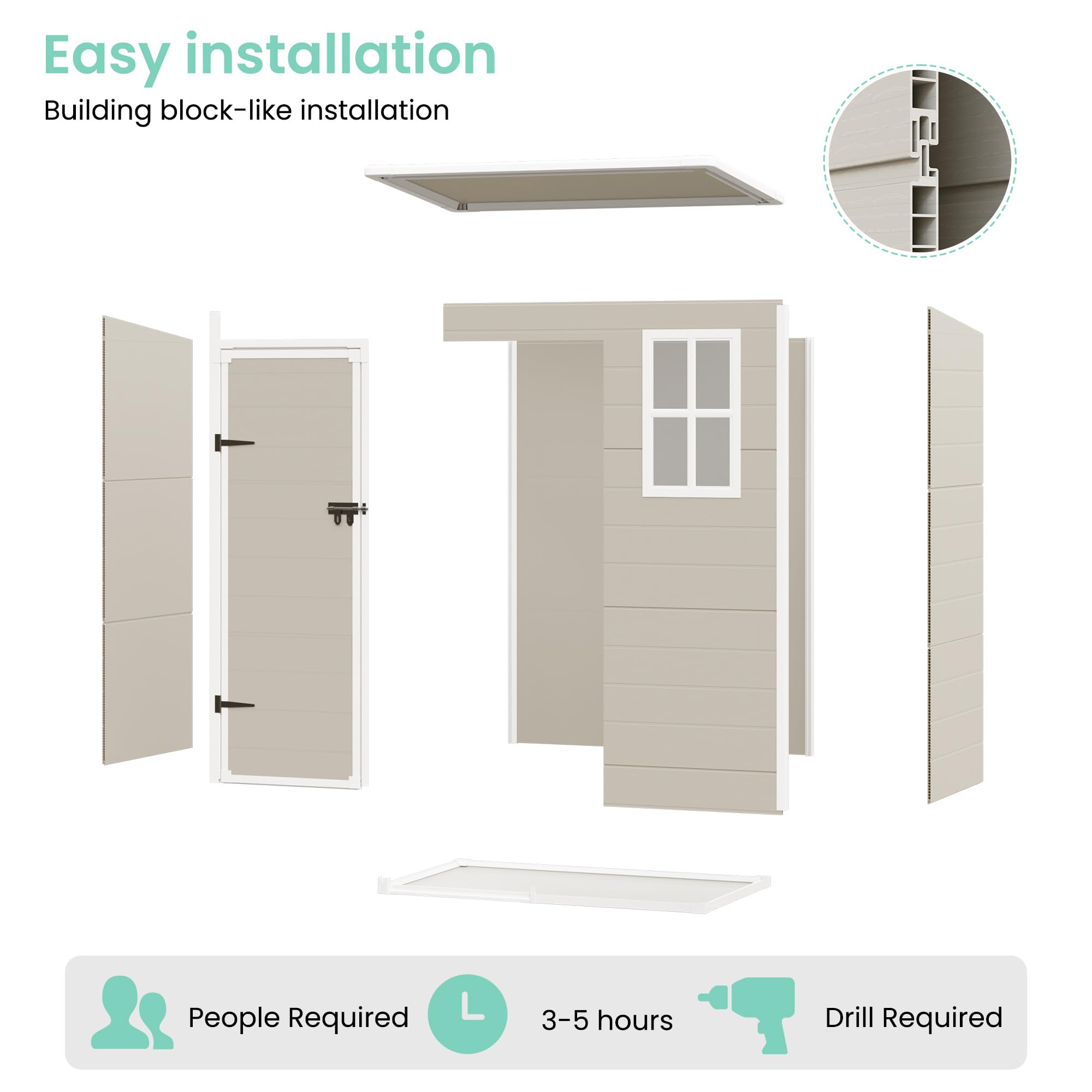 B0CR63VHD2 Outdoor Storage Shed