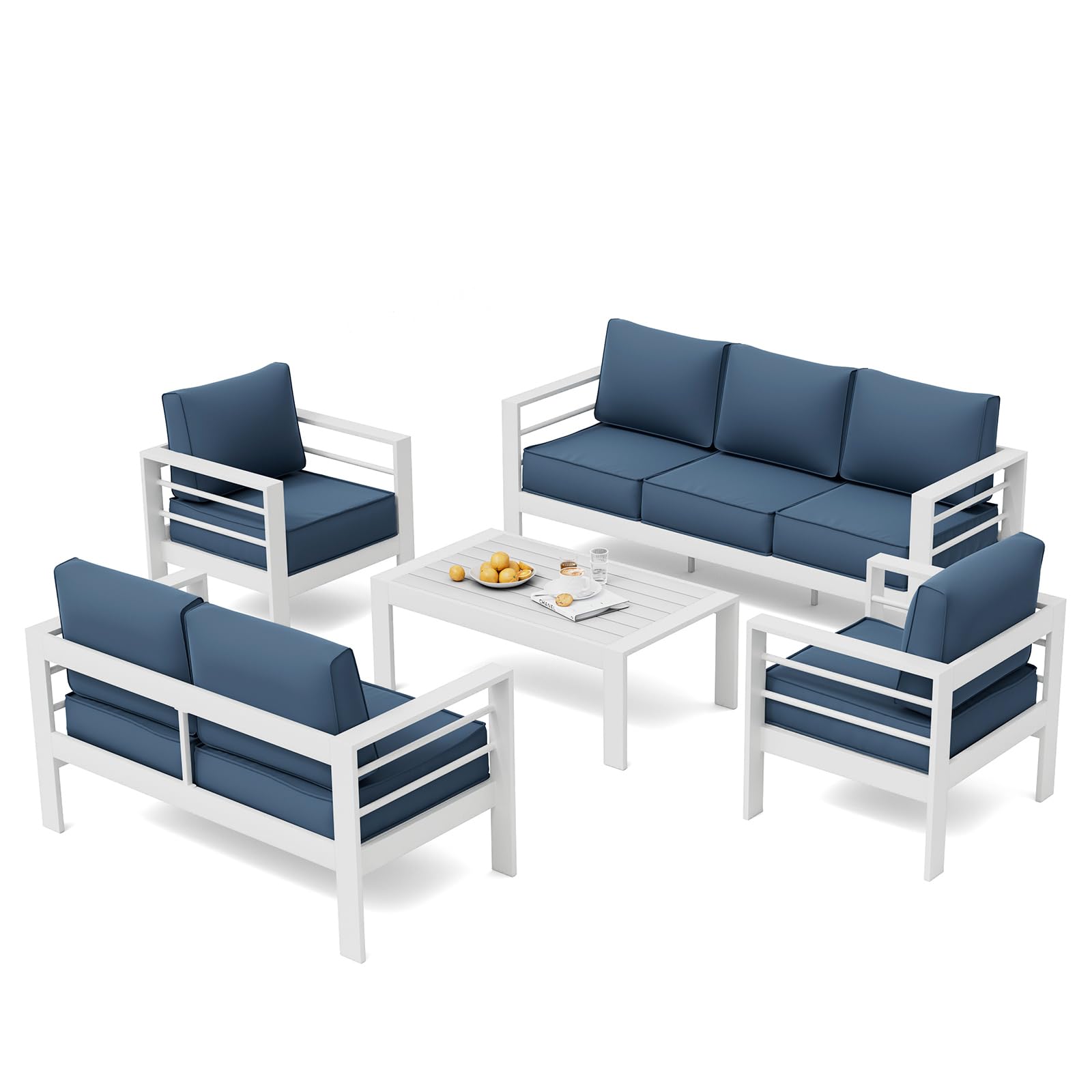 B0D6RNHJVQ Aluminum Patio Furniture Set