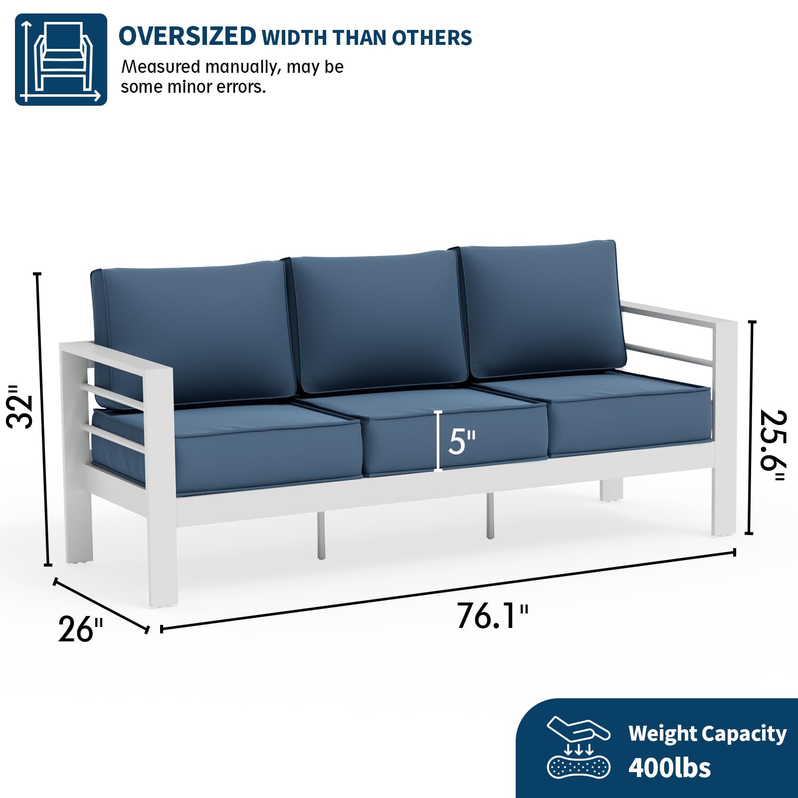 B0D6RNHJVQ Aluminum Patio Furniture Set