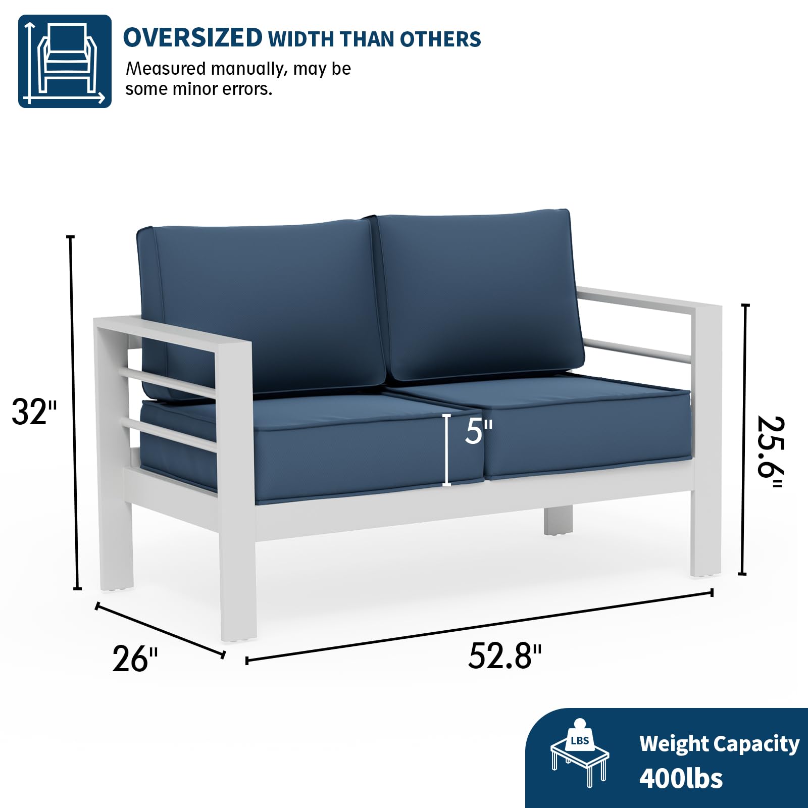 B0D6RNHJVQ Aluminum Patio Furniture Set