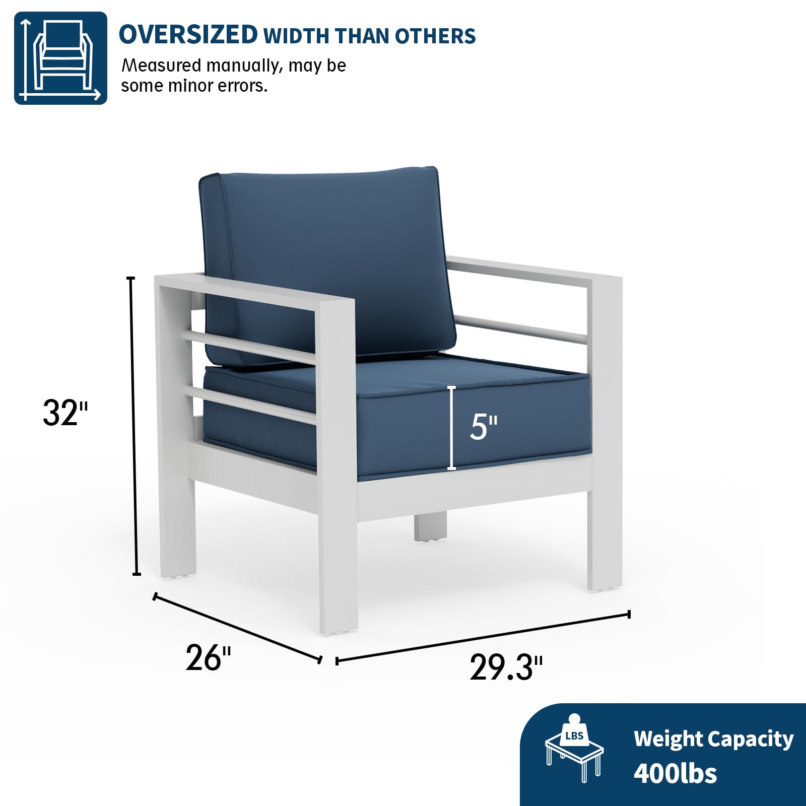 B0D6RNHJVQ Aluminum Patio Furniture Set