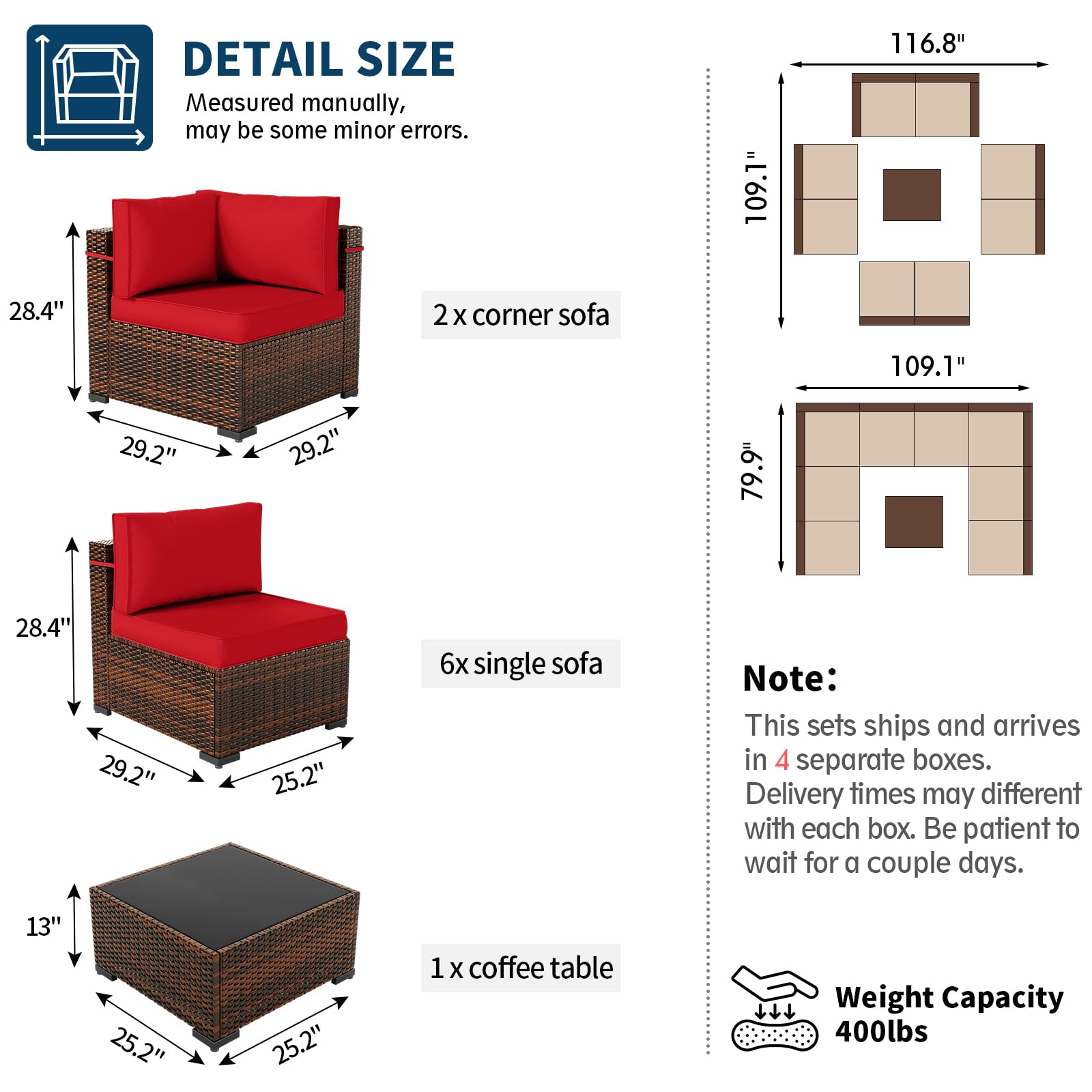 B0D78MDX45 UDPATIO Patio Furniture Sets