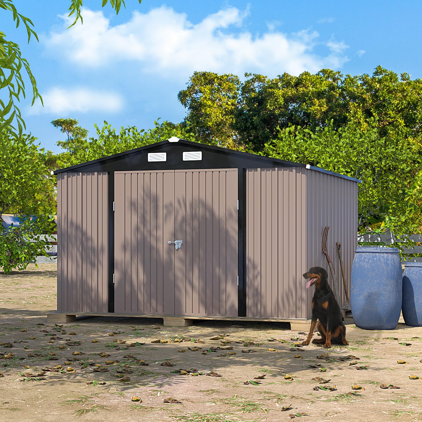 B09NHRS968 Outdoor Storage Shed