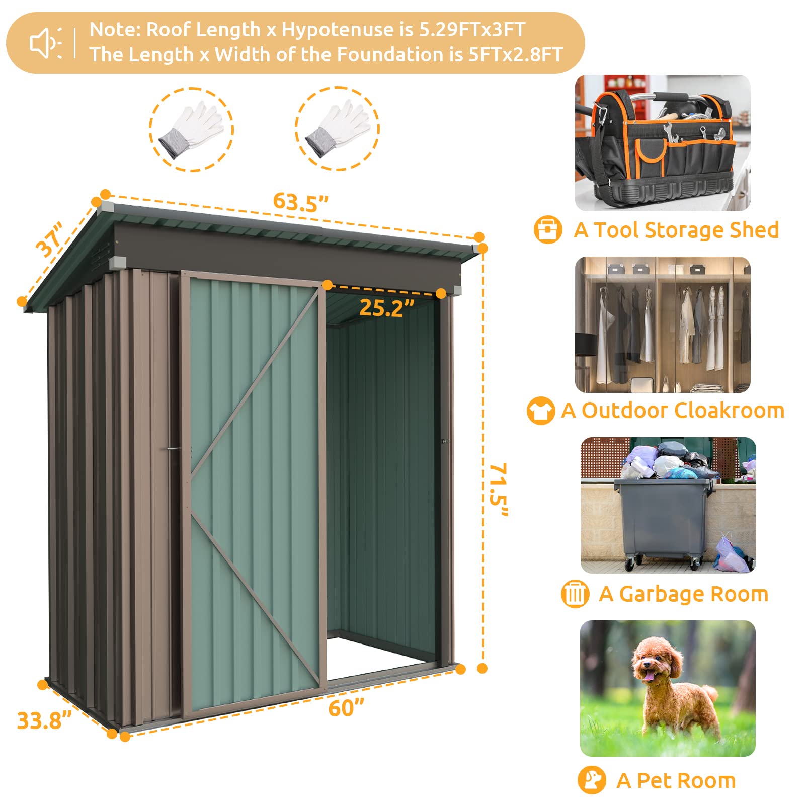 B09NHRS968 Outdoor Storage Shed