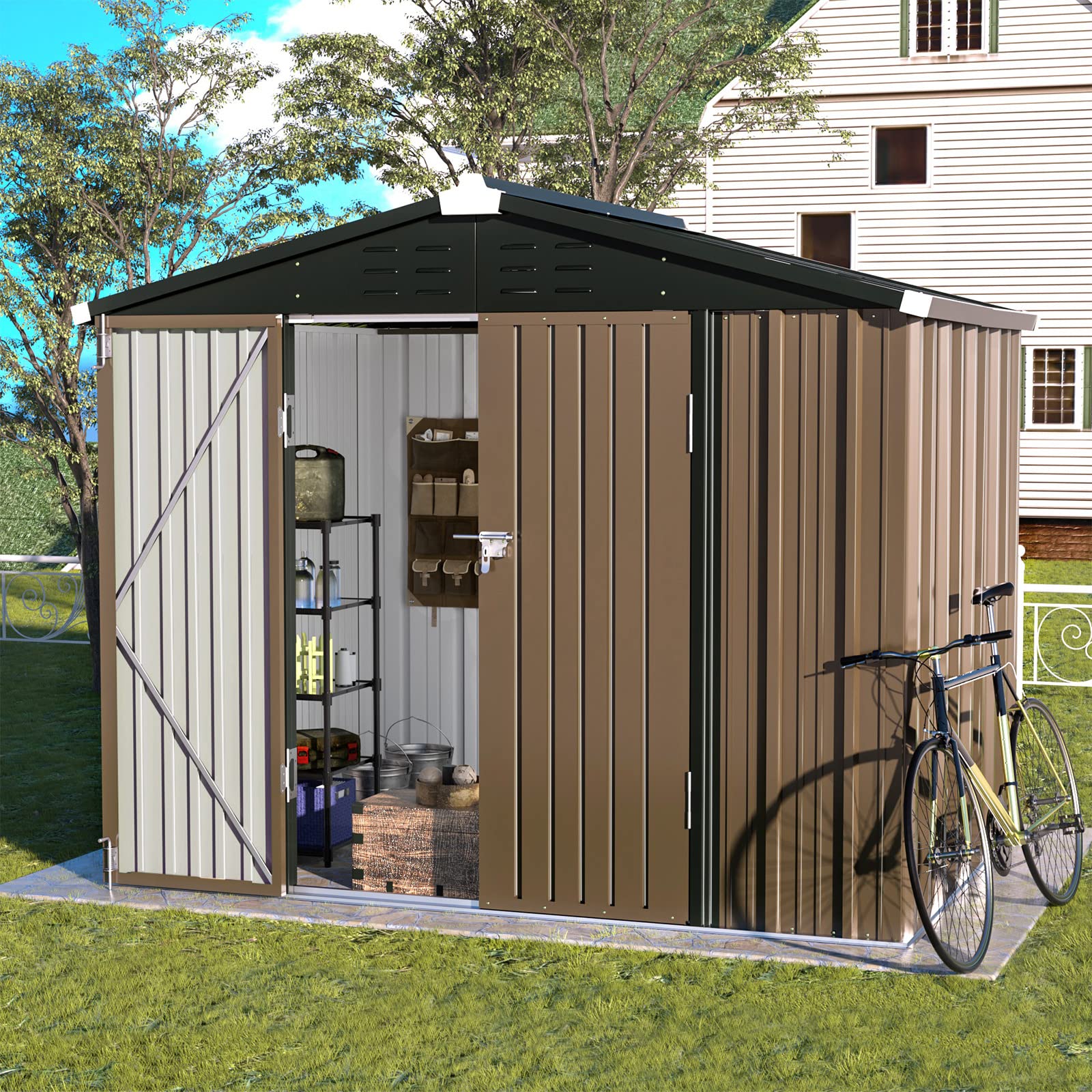 B09NHRS968 Outdoor Storage Shed