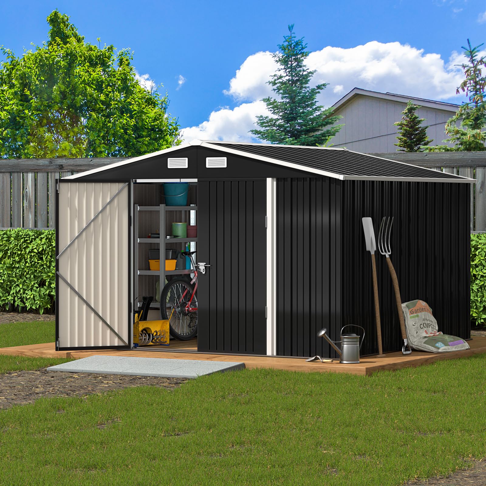 B09NHRS968 Outdoor Storage Shed