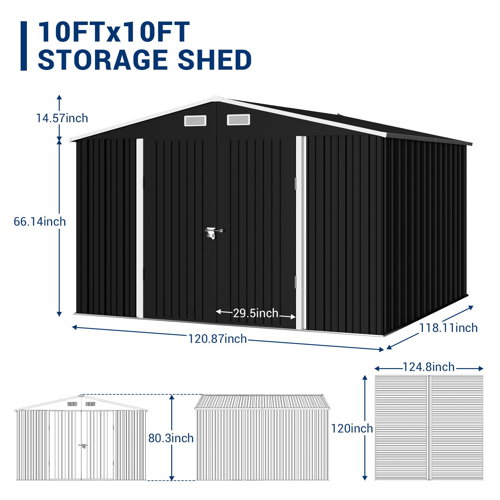 B09NHRS968 Outdoor Storage Shed