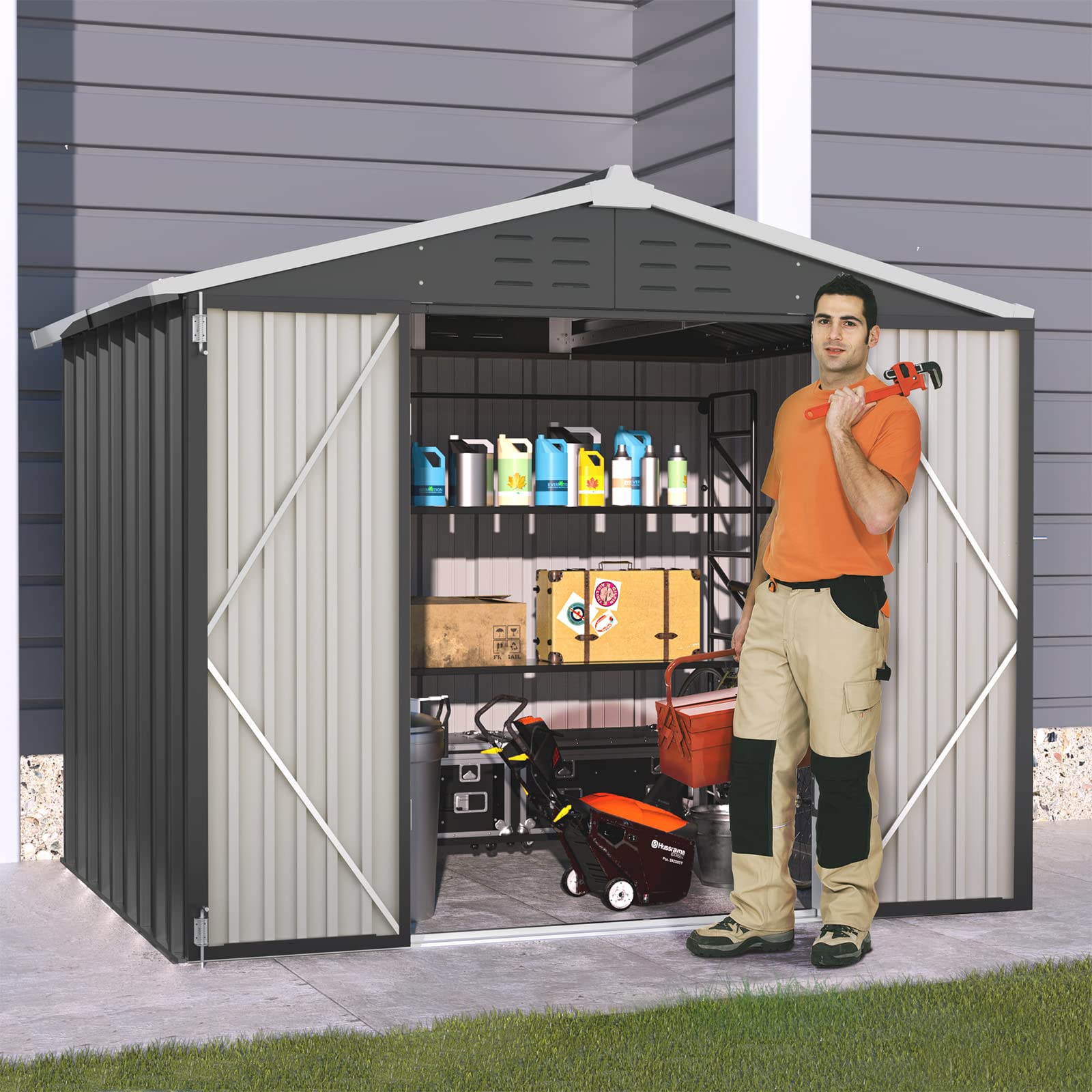 B09NHRS968 Outdoor Storage Shed