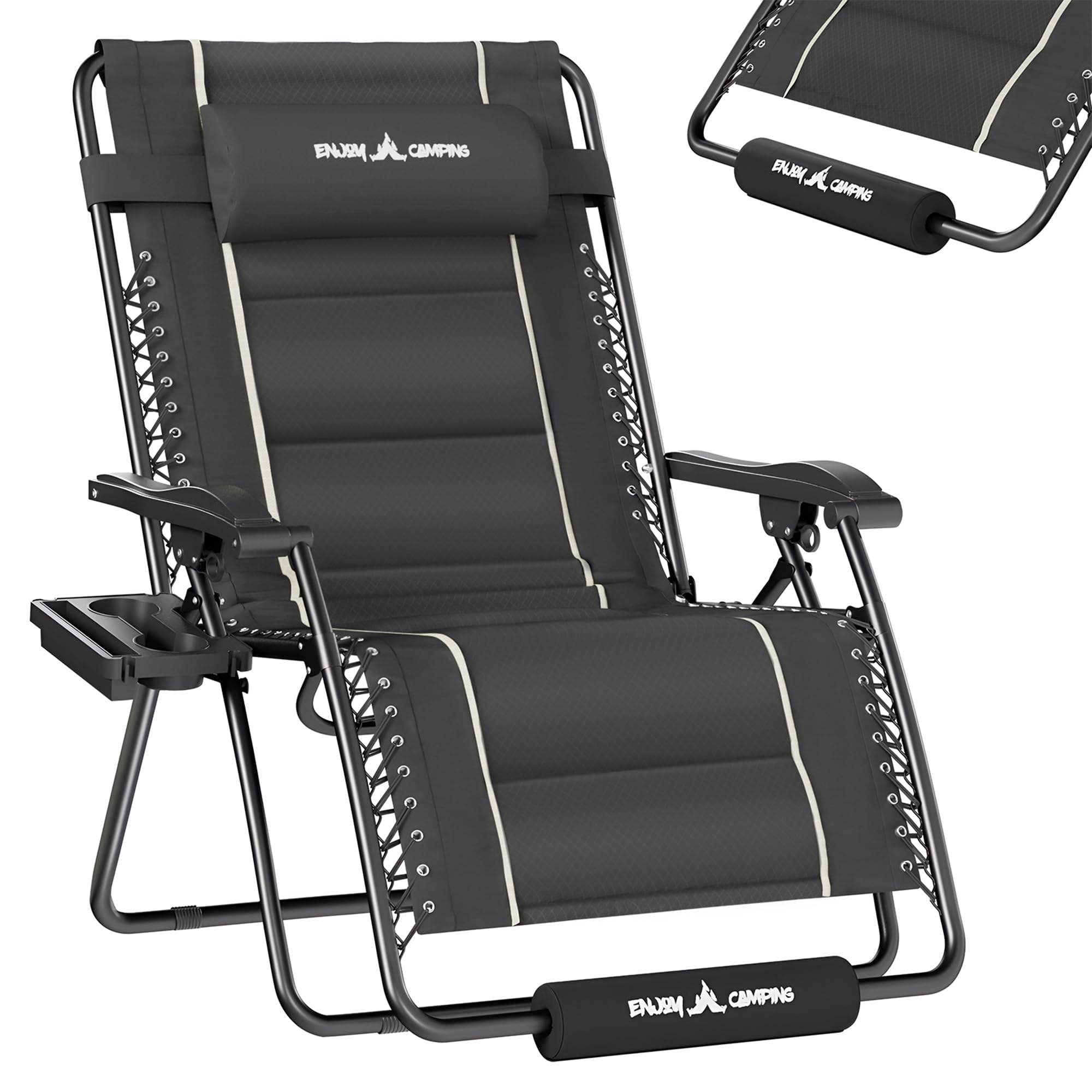 UDPATIO Oversized Zero Gravity Chair Patio Lounger for Ultimate Outdoor