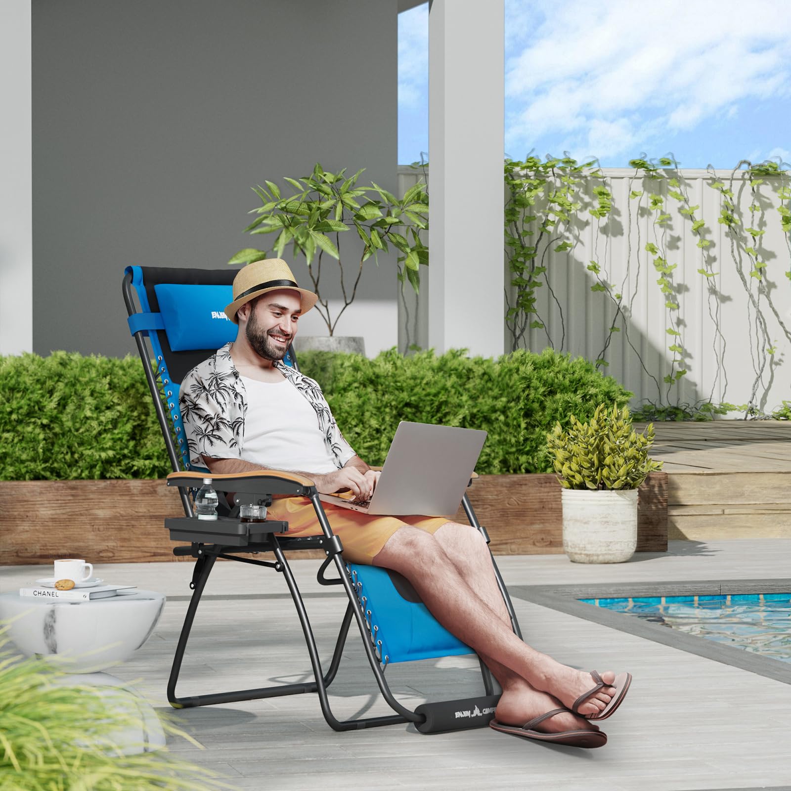 UDPATIO Oversized Zero Gravity Chair Patio Lounger for Ultimate Outdoor