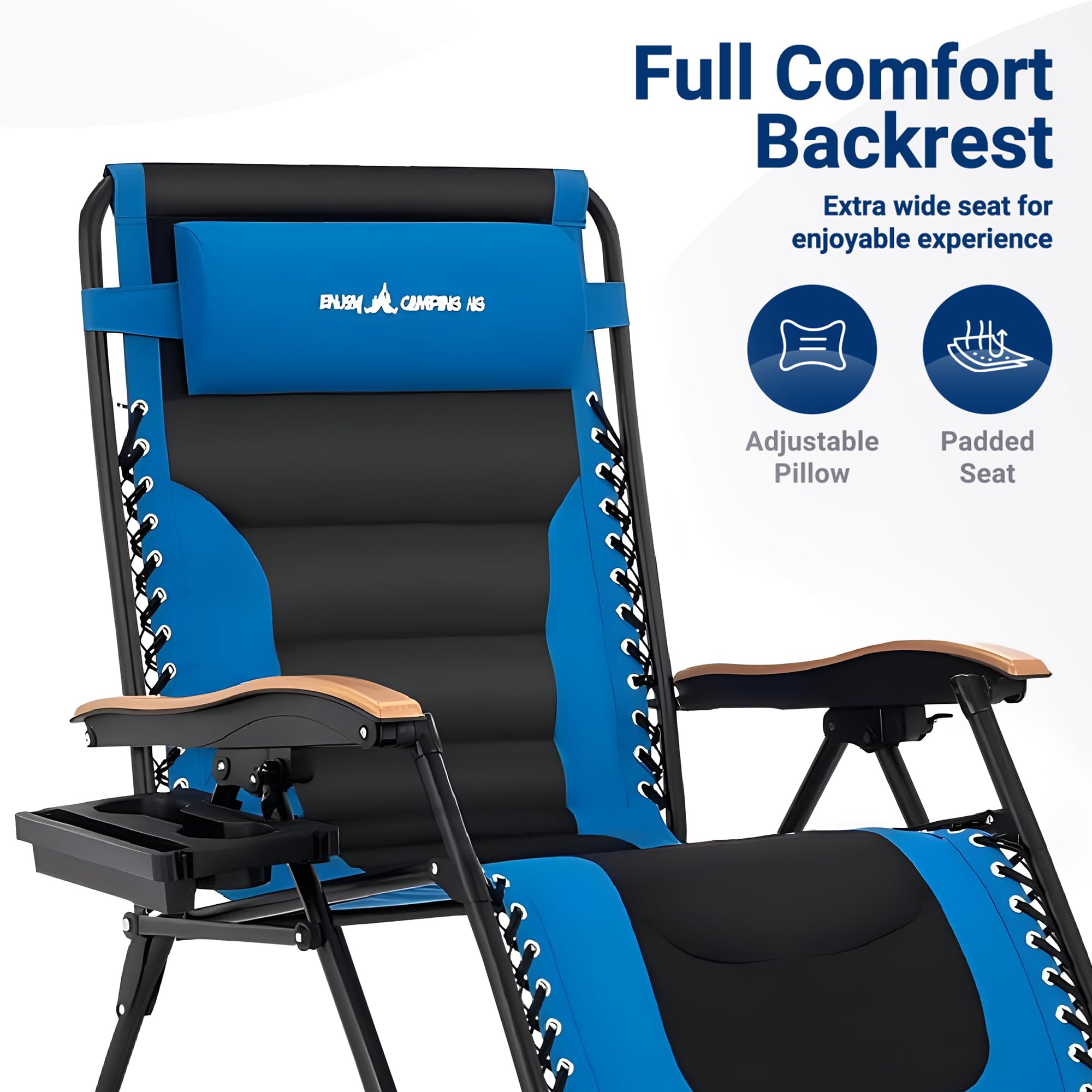 UDPATIO Oversized Zero Gravity Chair Patio Lounger for Ultimate Outdoor