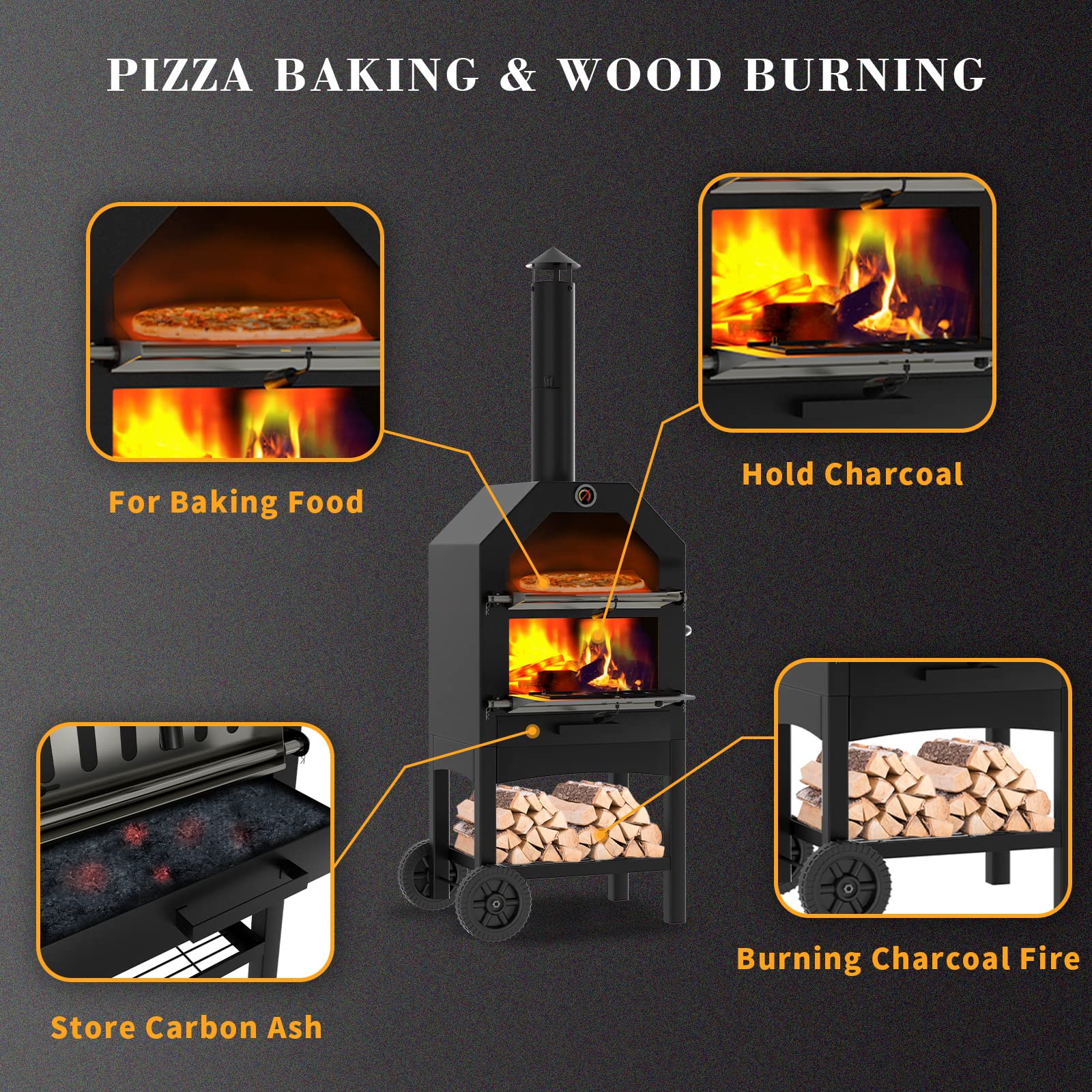 Outdoor Pizza Oven Wood Fired